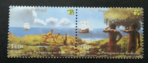 Portugal The Portuguese in Australia 1999 Kangaroo Sailboat Ship (stamp) MNH