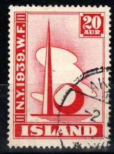 Iceland #213  F-VF Used  CV $7.00