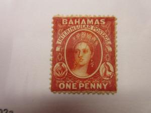 BAHAMAS   Scott  16, SG 33  MINT LIGHTLY HINGED  Cat $70