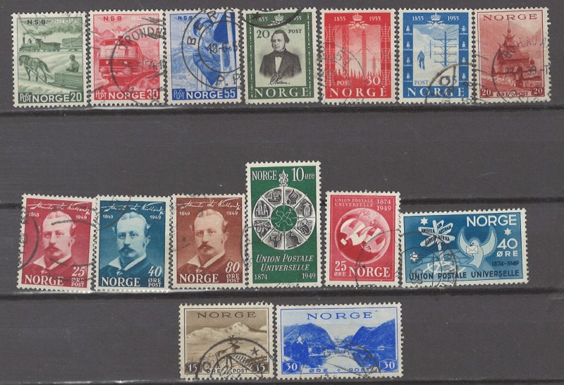 COLLECTION LOT # 5145 NORWAY 15 STAMPS 1938+ CV+$13