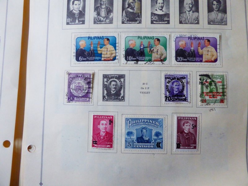 Philippines 1960-1973 Stamp Collection on Scott International Album Pages