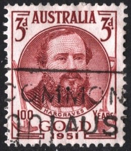 Australia SC#244 3d Edward Hammond Hargraves (1951) Used