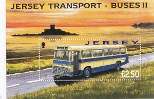 Jersey 2008,  Buses  Miniature Sheet unmounted Mint NHM