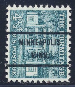 Minneapolis MN, 1037-71 Bureau Precancel, 4½¢ Hermitage