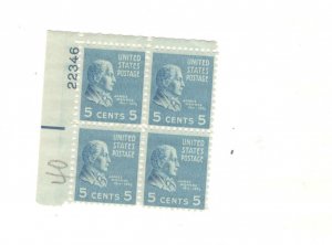 US SCOTT# 810 PLATE BLOCK OF 4 MNH