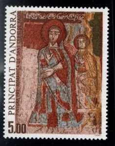 Andorre (French) Andorra Scott 342 MNH** Medieval Fresco  religious art stamp