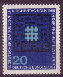 *Germany 12th meeting of German Protestants1965 Sc 931 MNH