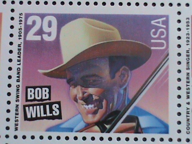 ​UNITED STATES-1993 SC#2771-4  AMERICAN MUSICIANS -MNH FULL SHEET VERY FINE