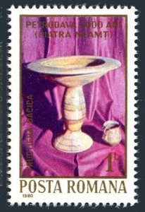Romania 2961 2 stamps, MNH. Mi 3732. Petrodava City-2000,1980. Dacian fruit bowl