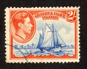 Gilbert & Ellice Islands 49 U 1939 2sh