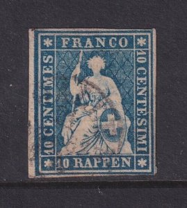 Switzerland, Scott 21, used (thin)