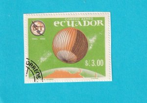 ECUADOR 748D USED ON PAPER