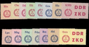 East Germany (D.D.R.) Mi. 1-15, &Euro;40, 1963 Officials, never hinged