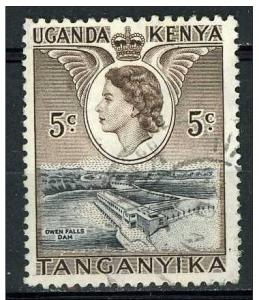 Kenya Uganda Tanganyika 1954 Scott 103 used, 5c  Falls Dam