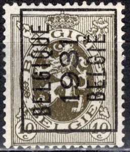 Belgium; 1929: Sc. # 202; O/Used Precancel Single Stamp