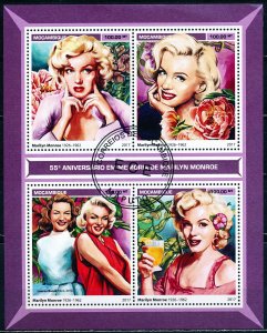 Mozambique Marilyn Monroe 2017 Souvenir Sheet CTO