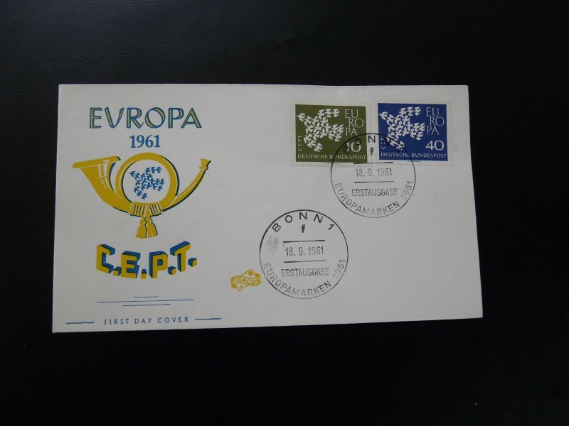 Europa Cept FDC Germany 1961