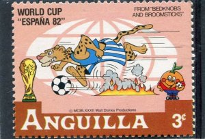 Anguilla 1981 DISNEY WORLD CUP ESPANA'82 Stamp Perforated Mint (NH)