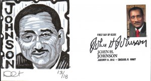 #4624 John H. Johnson Curtis FDC