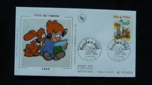 comics Boule & Bill stamp day FDC France 2002 (ref 67712)