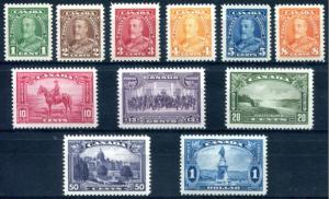 Canada #217-227 Mint Never hinged  Set       ** Free shipping **