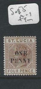 ST LUCIA  (P2705BB)  QV  1D/4D   SG 55   MOG 