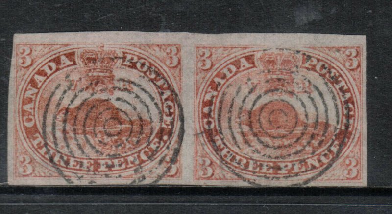 Canada #1 Very Fine - Extra Fine Used Pair **With Certificate**