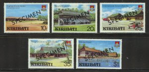 Kiribati Scott 360-64 MNHOG SPECIMENs - 1980 Significant Buildings Set