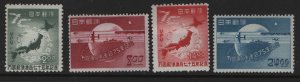 JAPAN 474-477 MINT HINGED, UPU SET 1949