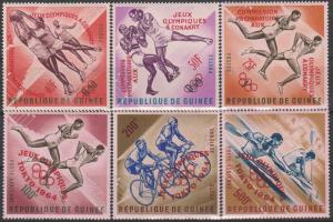 Guinea #312-4, C58-60 MNH  CV $18.00  (A5152)
