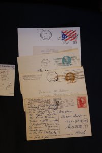 4 different US cards (incl 3 with HI postmarks) (#1032)