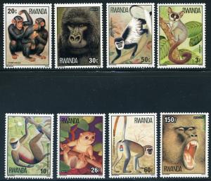 Rwanda #857-64, 1978 Primates Issue