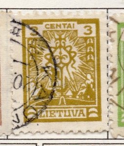 Lithuania 1921-27 Early Issue Fine Used 3c. 174354