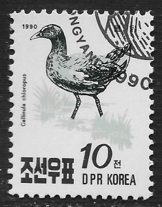 Korea DPR #2957 10ch Birds - Moorhen ~ CTO