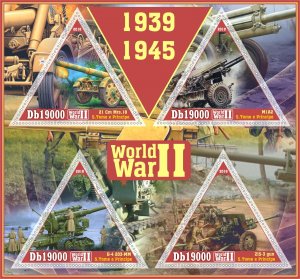 Stamps.  World War II  2018 1+1 sheets perforated