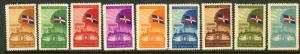 DOMINICAN REPUBLIC 398-406 MNH  SCV $4.70 BIN $2.50