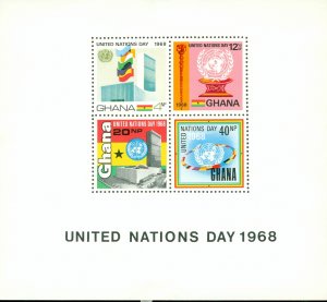 RK6-0050 GHANA 347a MH BIN $1.00 UNITED NATIONS DAY 1968