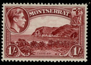 MONTSERRAT GVI SG108, 1s lake, LH MINT. Cat £28.