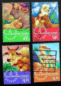 Cocos Islands, Scott 319-322, Used Set