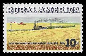 PCBstamps   US #1506 10c Rural American - Wheat, MNH, (44)