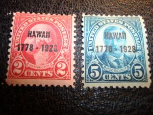 rlivory US #647-48 mint \hawaii\  nice