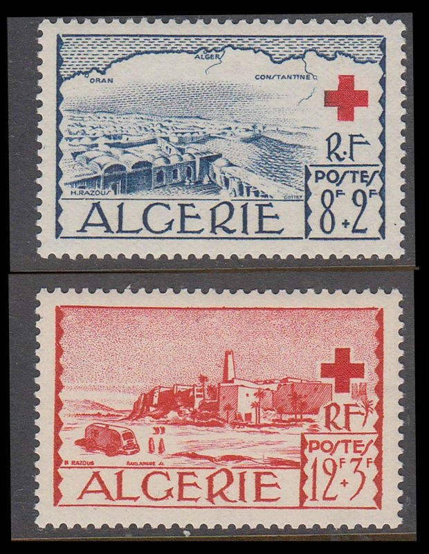 ALGERIA - 1952 RED CROSS - 2V - MINT NH