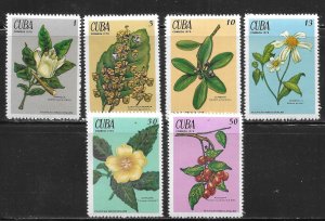 Cuba 1490-1495 Medicinal Plants set MNH