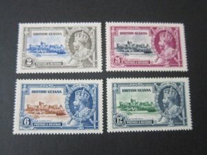 British Guiana 1935 Sc 223-236 Silver Jubilee set MH