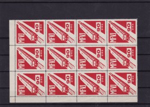 denmark parcel mnh stamps block ref 11411