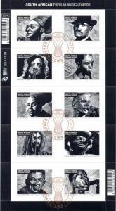 South Africa - 2014 Popular Musicians Sheet Used