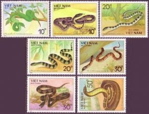Viet Nam 1972-1978,MNH. Poisonous Snakes,1989.