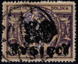 Poland Scott 195a double surcharged used stamp
