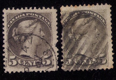 Canada Sc 38 x (2EA) Used W/Perf Faults R/L F-VF