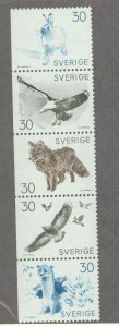 Sweden #799-803  Single (Complete Set) (Animals)